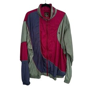 Vintage Olympics Windbreaker JC Penney Colorblock Nylon Men’s XLXT  USA Navy Bur